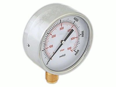 Манометр газовый Fimet, 0-600 мбар, 100 мм, 1/2", артикул 65013185