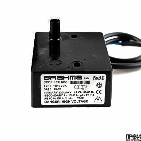 Трансформатор розжига Brahma TC1SVCA кабель 310мм