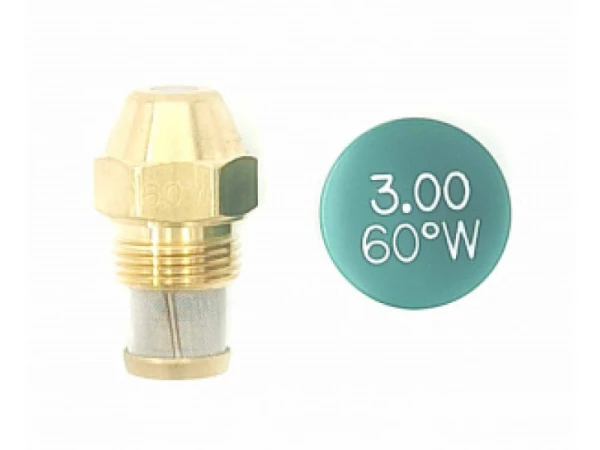 Форсунка Delavan 3.00 GPH, 60W, угол распыления 60°, полусплошной конус, арт. 345.892.008