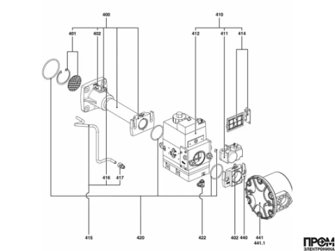 Газовая рампа Elco d311
