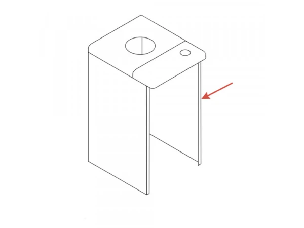 Панель облицовки левая Protherm 0020095653 для котлов Волк KSO 12/16