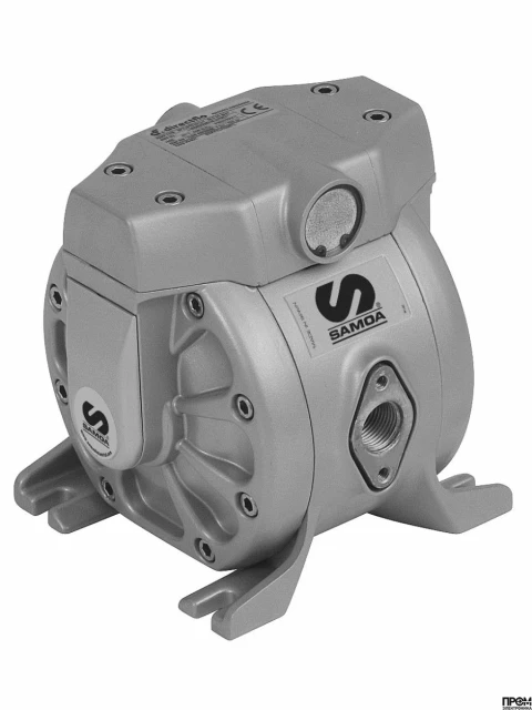 Диафрагменный насос DF50AASTSTTBAS SAMOA ALU/PTFE для растворителей и лаков