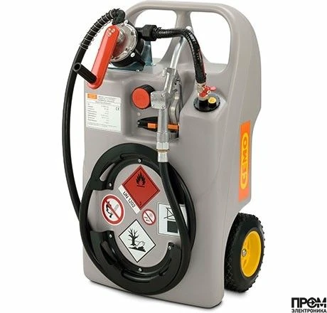 Мобильный резервуар для ДТ 60 л с ручным насосом и механическим пистолетом CEMO 11100