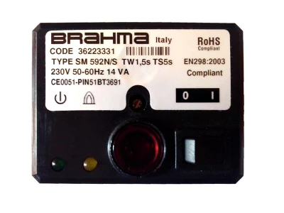 Блок управления горением Brahma SM592N/S (36223331) для газовых горелок, 230В