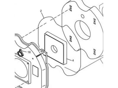 Изоляция двери котлов Bosch, Buderus GE315 (Арт. 63004288)