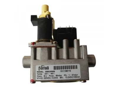 Газовый клапан Ferroli 398608710 для котлов, резьба 1/2, до 60 мбар