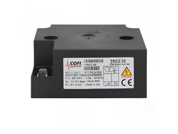 Трансформатор розжига Cofi TRK2-35, 12 кВ, 35 мА, 2 выхода, 65 Вт, 220-240 В, IP00