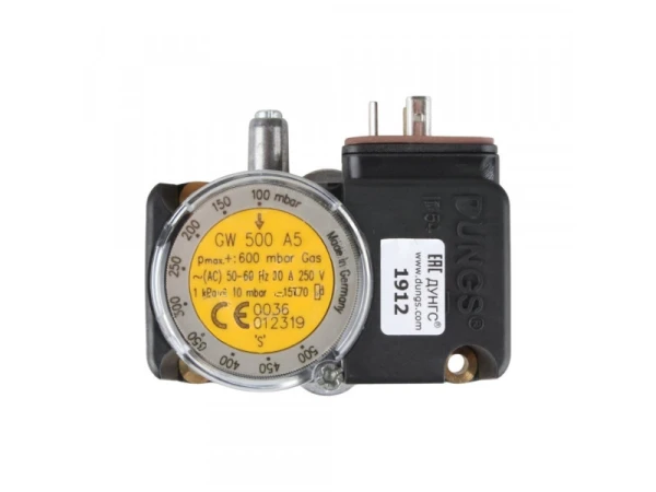 Реле давления Dungs GW 500 A5 (13010091) для котлов Elco, диапазон 0-500 мбар, IP54