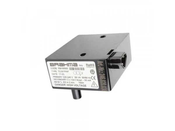 Трансформатор розжига Brahma TC2STPAF, 2x12 кВ, 50/60 Гц, 220-240 В, артикул 15910555