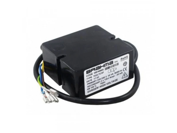 Трансформатор розжига Brahma TD2LTCSF (Арт. 15910665) для промышленных горелок, 2х12 кВ, 20 мА