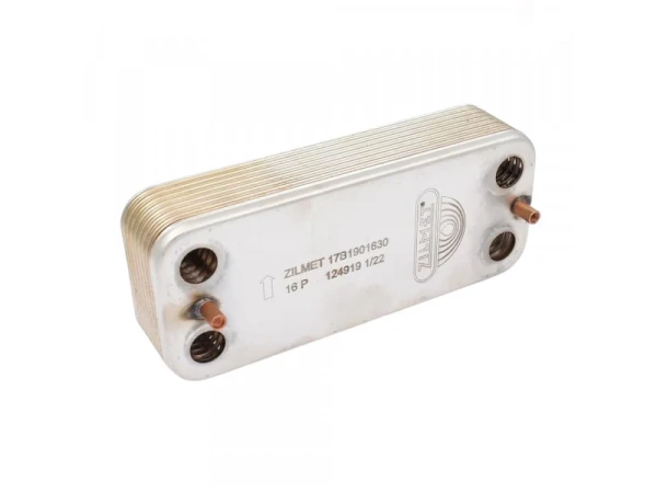 Теплообменник вторичный Zilmet 17b1901630.ZLMT, 16 пластин, 24-28 кВт