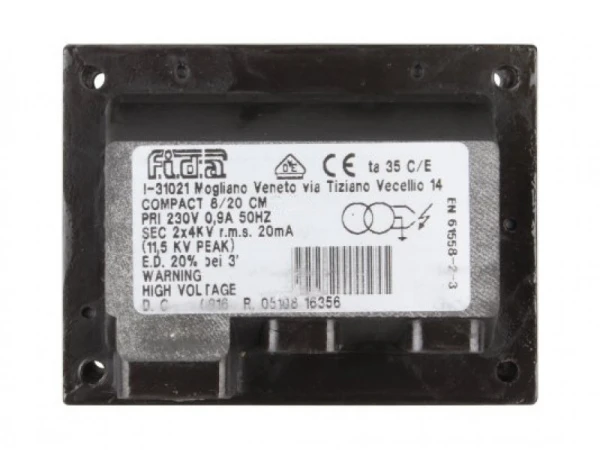 Трансформатор розжига Fida Compact 8/20 CM TE082D (230В, 20мА, 4кВ, IP44)