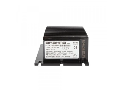 Трансформатор розжига Brahma TA1SVCAF (15910562) для газовых, дизельных горелок и котлов, 15 кВ, 50/60 Гц, 220 В