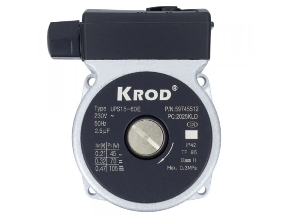 Двигатель циркуляционного насоса KROD UPS15-60E для котлов Ferroli, артикул 398001738-2