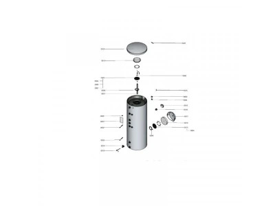Верхняя крышка бойлера Viessmann 7817804 для котлов Vitocell 100-V