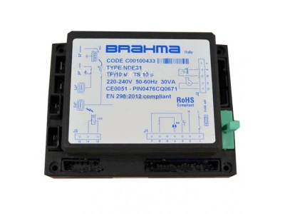Блок управления горением Brahma NDE31 C00100433 для газовых и жидкотопливных горелок