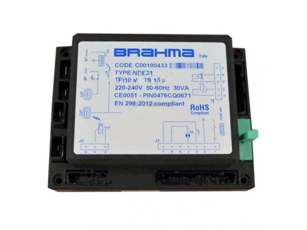 Блок управления горением Brahma NDE31 C00100433 для газовых и жидкотопливных горелок
