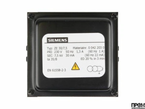Трансформатор поджига Siemens ZE 30/7,5 00422030