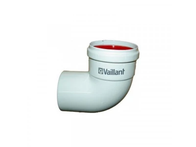 Отвод коаксиальный 90° Vaillant (Ø80/80 мм), артикул 300818