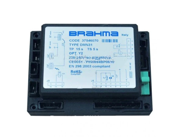 Блок управления горением Brahma DMN31 (Арт. 37546070) для газовых и жидкотопливных горелок