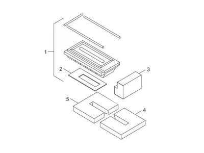 Шамотный кирпич верхний для котлов Bosch/Buderus S121-2, 38 кВт (артикул: 8738123973)