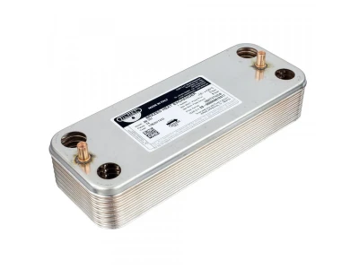 Теплообменник ГВС Zilmet 87054062870 для котлов Bosch, Buderus, Junkers (24 кВт)