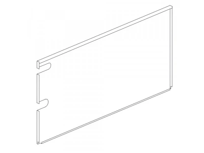 Панель облицовки задняя Protherm 0020035331, 17 секций