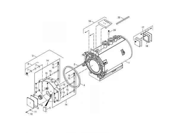 Изоляция задней части котла Bosch/Buderus/Junkers, артикул 87381254930