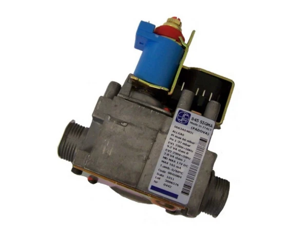 Газовый клапан SIT 845 Sigma для котлов Biasi BI1233101, многофункциональный блок управления газом, 2 запорных клапана, регулятор давления, модуляция мощности, SIT (Европа)