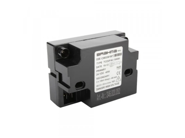 Трансформатор розжига Brahma TCD2FAV (C00330197) для промышленных горелок, 220В, 15кВ