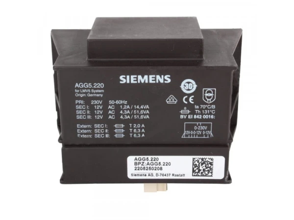 Трансформатор розжига Siemens AGG5.220 (3013332) для котлов Riello
