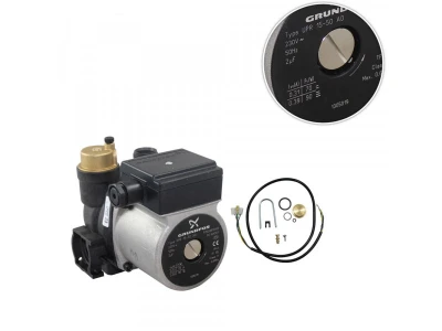 Циркуляционный насос Grundfos UPR 15-50 в сборе с улиткой для котлов Ariston/Chaffoteaux (Elexia, Mira, Nectra) - Артикул: 61301964