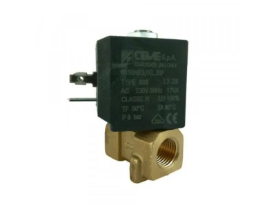 Электромагнитный клапан Ceme 6610, 1/4", 3мм, NBR, 230В, 50Гц (Арт: 50.1.6610NB3)