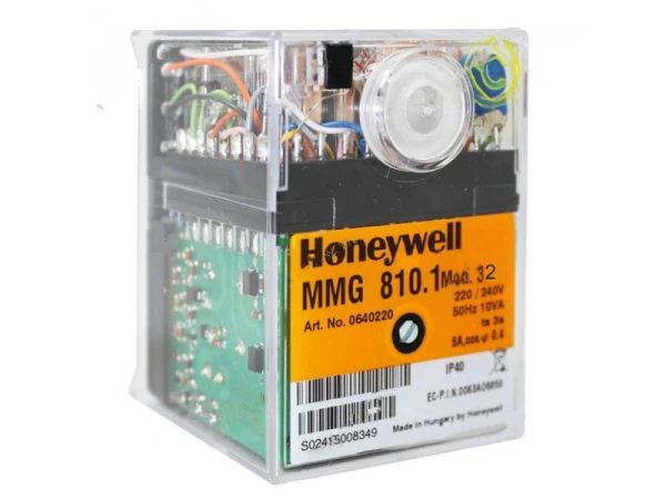 Блок управления горением Honeywell MMG810.1mod.32 для 2-ступенчатых горелок, 220/240В, 50Гц, 10ВА