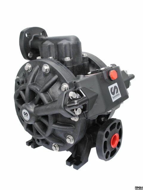 Диафрагменный насос DF200 PTFE для растворителей и красок, SAMOA DP200AASTSTTBAS