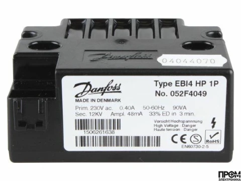 Трансформатор розжига Danfoss EBI4 HP 1P 052F4049