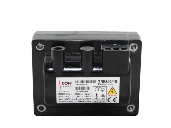 Трансформатор розжига Cofi TRE820P/S, 8 кВ, 20 мА, 230 В, IP00, для горелок