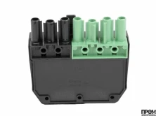 Разъем Elco 7P, зеленый, папа, 65323592