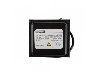 Трансформатор розжига Siemens ZM 20/10 (00423681) для газовых и жидкотопливных горелок