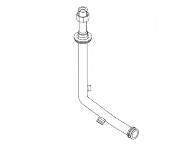 Патрубок для котлов Bosch/Buderus/Junkers ZWC 28-3MFA, артикул 87160110050