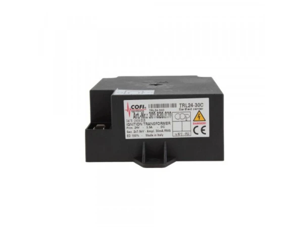 Трансформатор розжига Cofi TRL24-30C, 24В, 7.5кВ, 30мА, IP00, для горелок