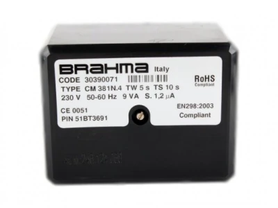 Блок управления горением Brahma CM381N.4 (230В, 5/10с), артикул 30390071