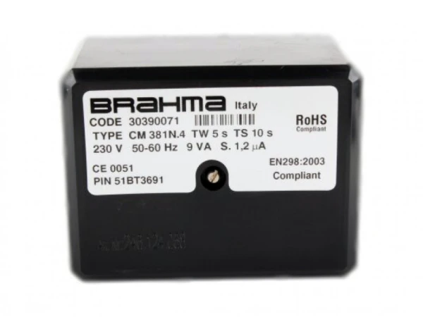 Блок управления горением Brahma CM381N.4 (230В, 5/10с), артикул 30390071