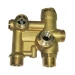 Трехходовой клапан в сборе Baxi 5672730 (Латунь, 110x110x40 мм)