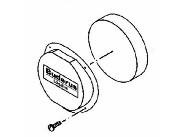 Теплоизоляционный диск с отверстиями для котлов Bosch/Buderus/Junkers SM400/SU500/80 (Артикул: 87185418140)