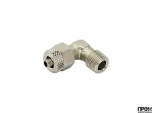Ниппель измерения давления воздуха угловой Ø4/6 мм - R1/8"