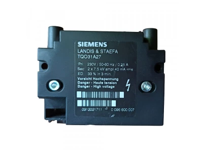 Трансформатор розжига Siemens TQ031A27 для котлов Protherm, артикул 0020027649