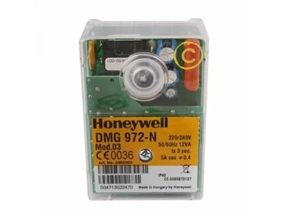 Автоматика управления горением Honeywell DMG 972-N Mod.03 (0452003) для газовых и комбинированных наддувных горелок, 2-ступенчатый/модуляционный режим, 220-240В, IP40