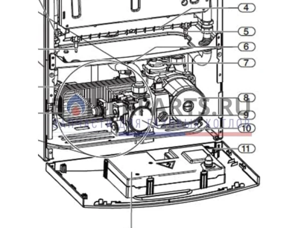 Панель управления котлами Bosch/Buderus/Junkers, артикул 87186507490