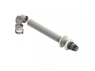 Коаксиальный дымоход Ariston горизонтальный, 1 м (Ø100/60 мм), артикул 3318073